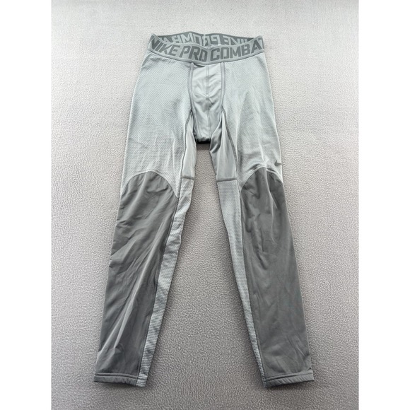 Nike Pro Combat Compression Pants Tights XL Gray Mens 585170-065 Therma Training - Picture 1 of 12